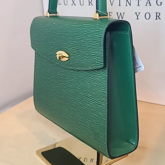 LOUIS VUITTON ULTRA RARE VINTAGE 1994 EPI LEATHER MALESHERBES BAG EXCELLENT COND - Picture 5 of 17